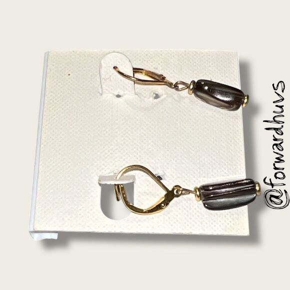 Bundle Sale 3 for $15 | Gold-Tone Leverbacks – Glossy Bead Drops - Picture 5 of 7